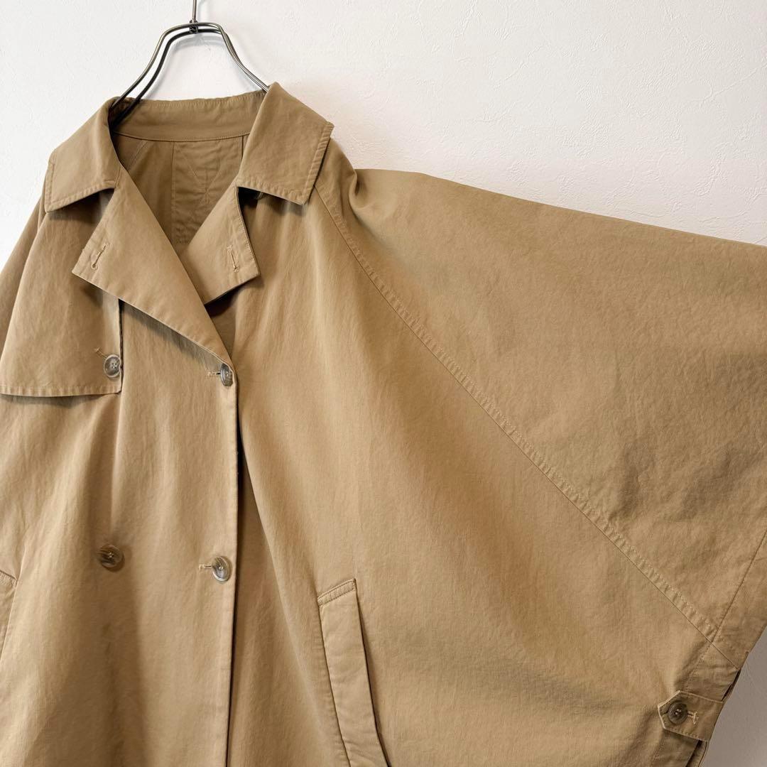 フリークスストア ポンチョトレンチコート ロング丈 ビッグシルエット ベージュ