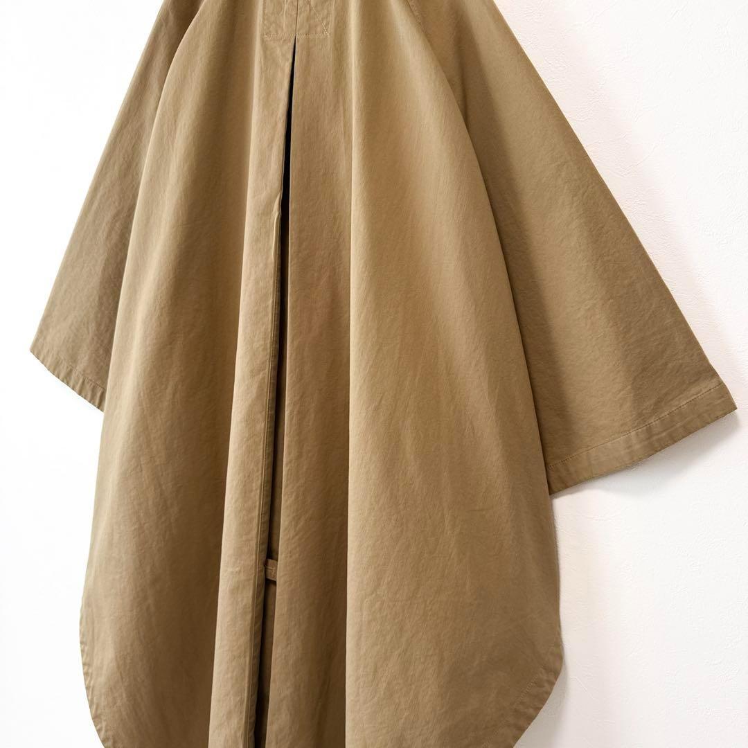 フリークスストア ポンチョトレンチコート ロング丈 ビッグシルエット ベージュ