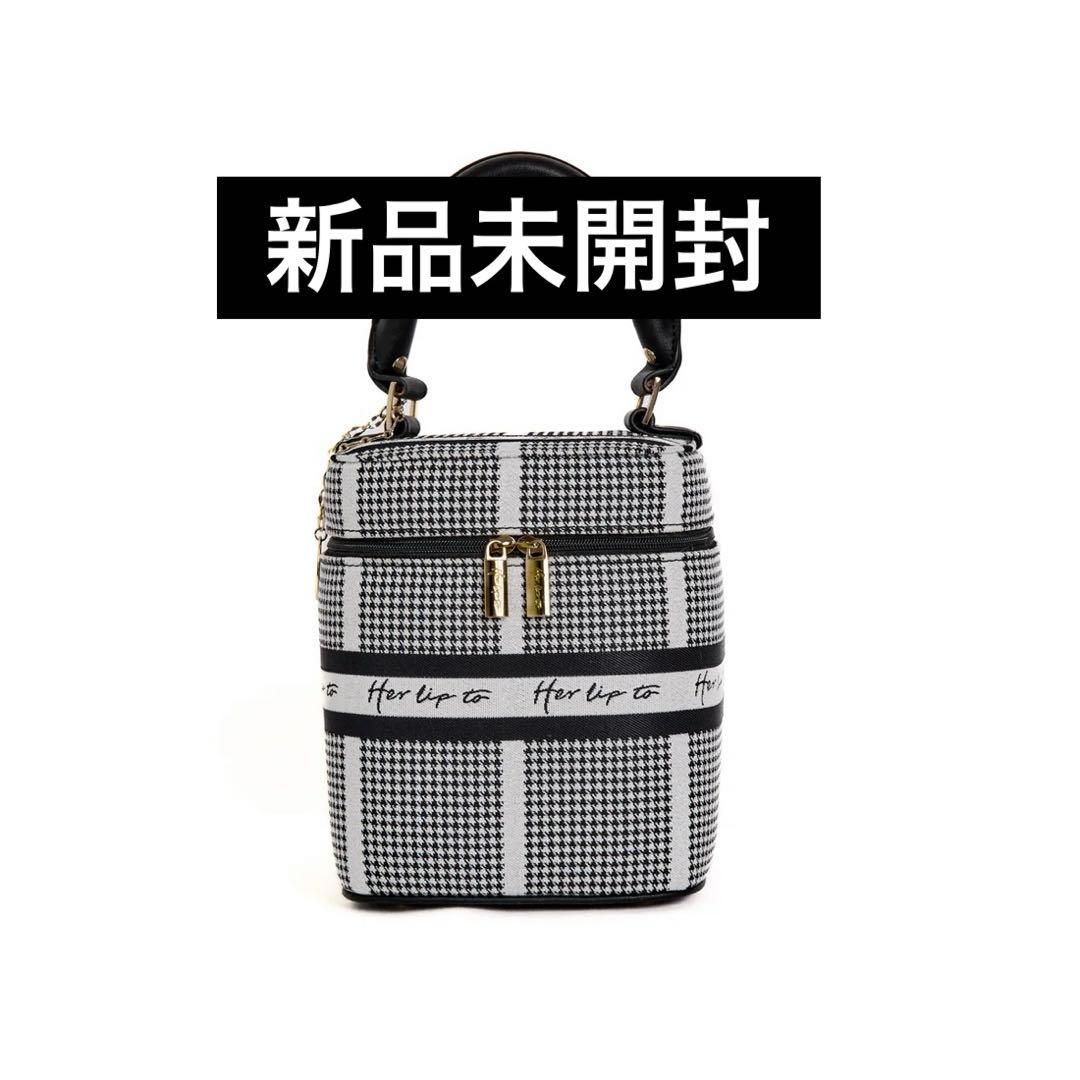 バッグ herlipto HLT Jacquard Vanity Bag silver
