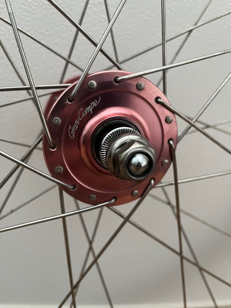 室内保管GRAN COMPE グランコンペ TNI ピスト ホイール 前後セット