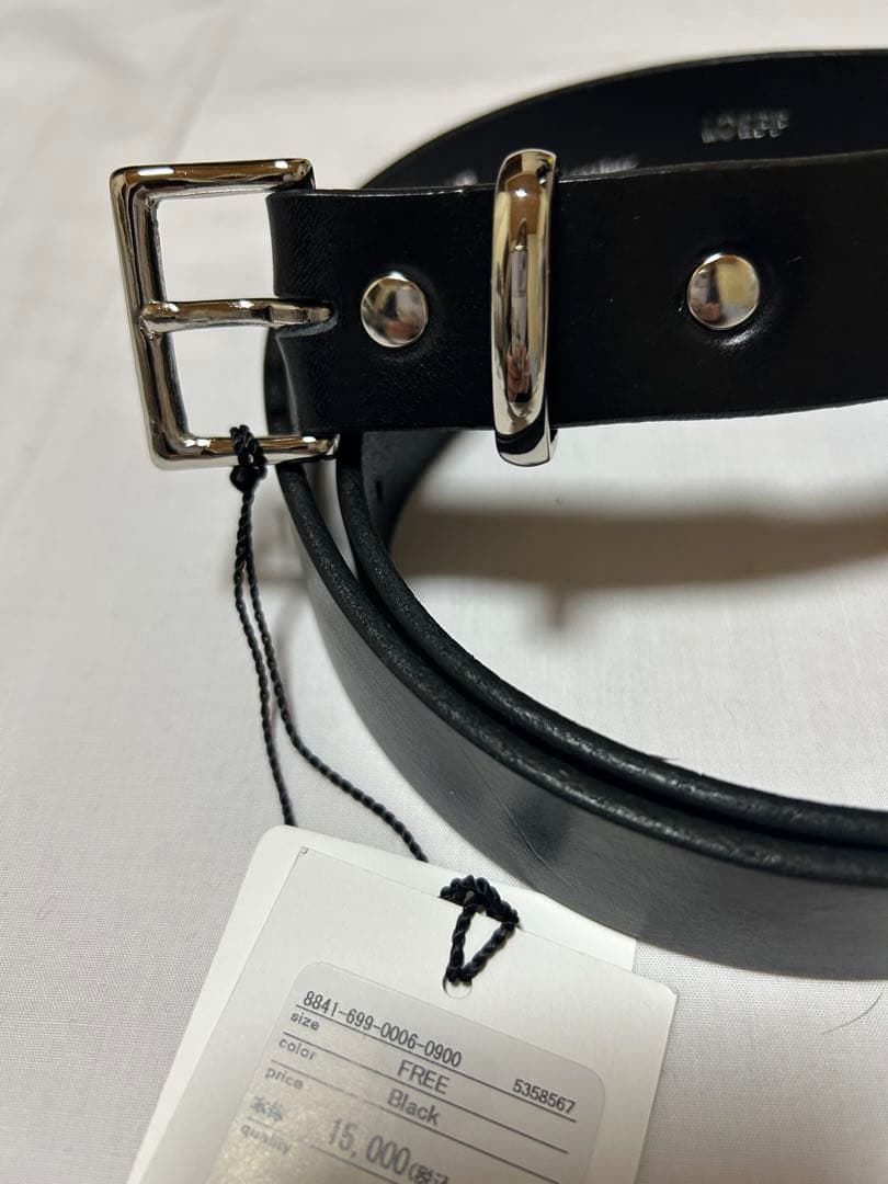 【新品未使用】＜LOEFF＞スクエアバックル ベルト