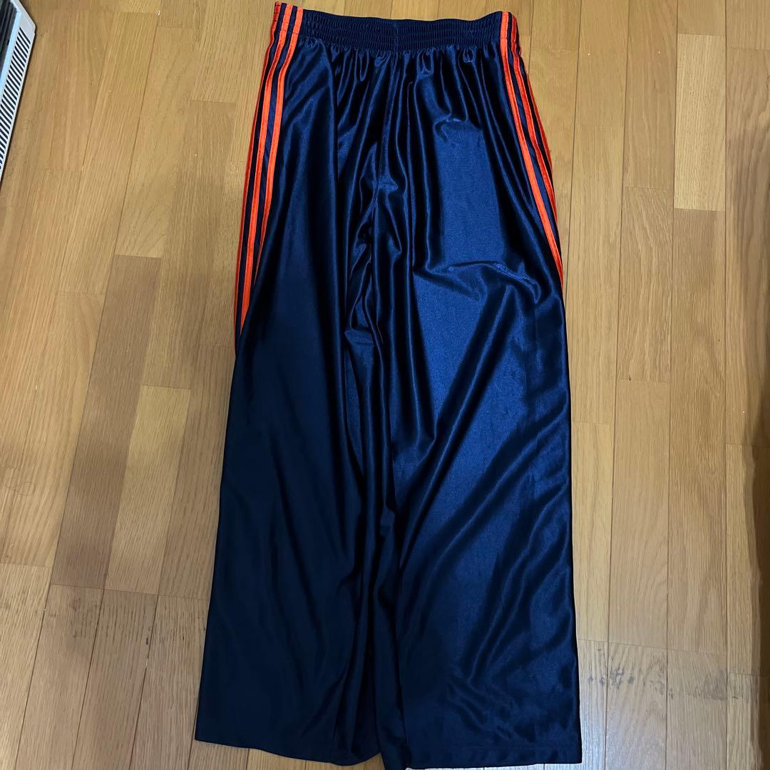 00s archive adidas トラックパンツ　極太　横全ボタン　裾幅27