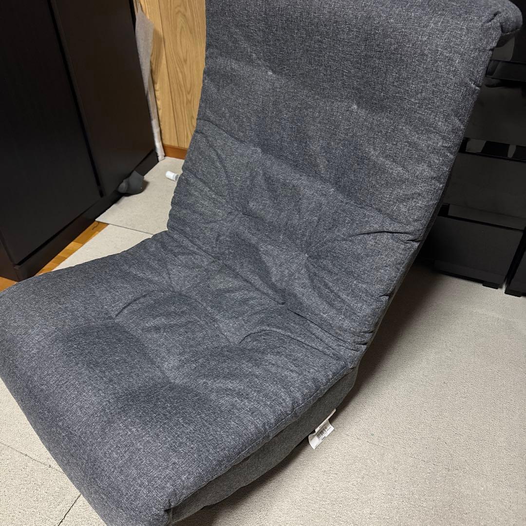 グレー リクライニングソファ