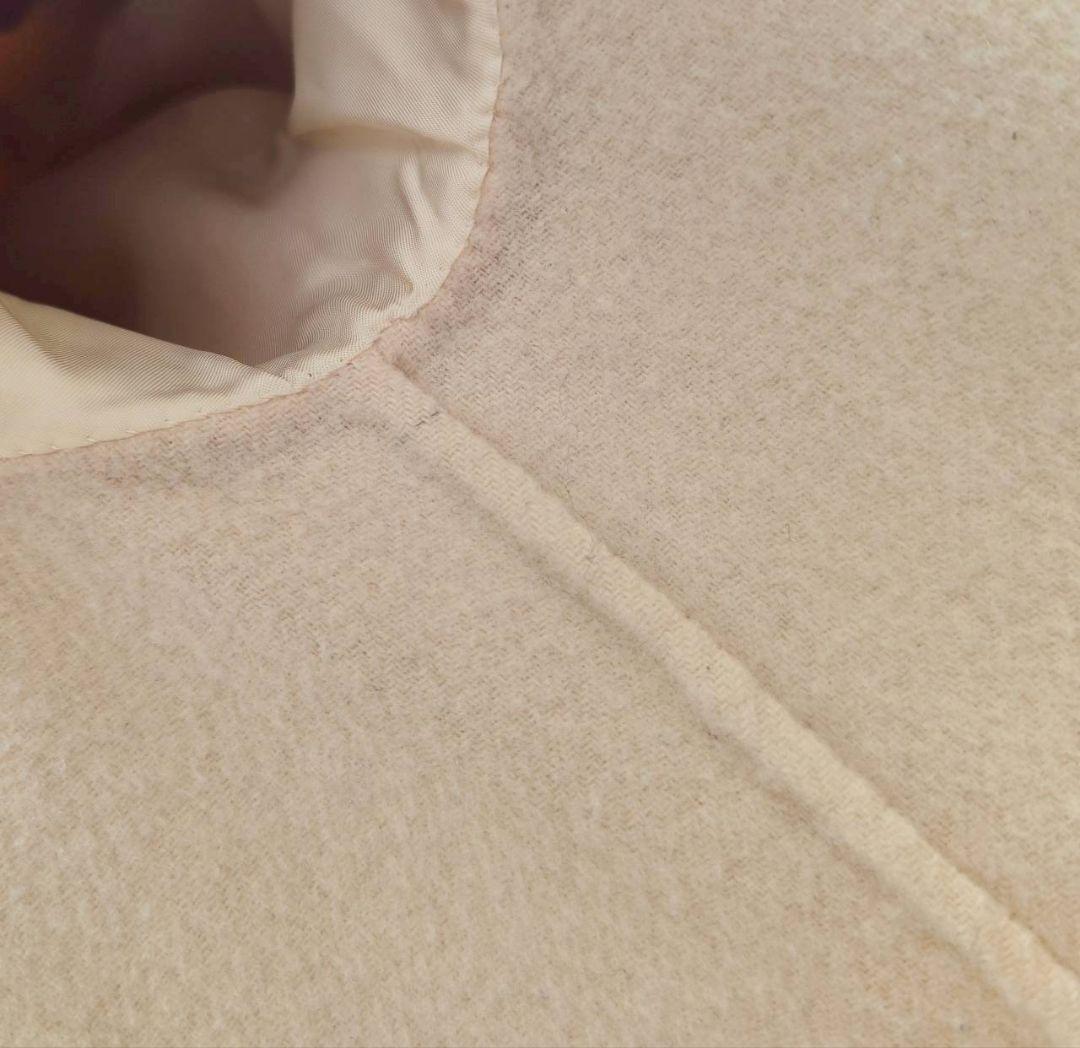 レオナール ダブルフェイス 袖口 フラワー トリム リボン ジャケット コート