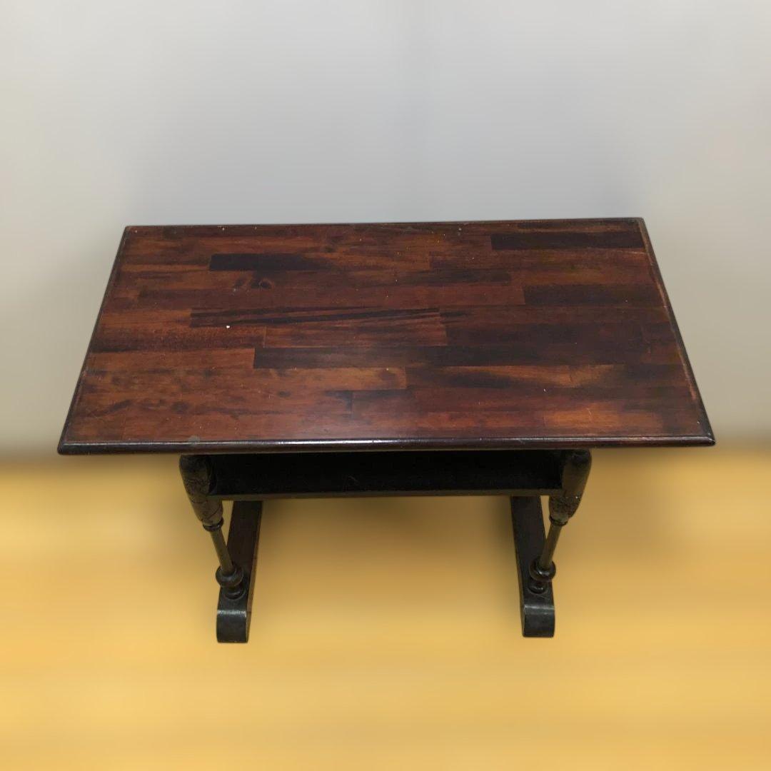 送料無料 アンティーク調 木製テーブル 葡萄彫刻 花台 飾り棚 　251214