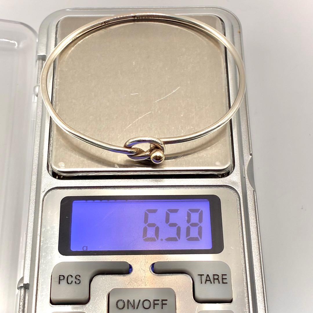 オールドティファニー フック＆アイ ラブノット バングル コンビ 925×750