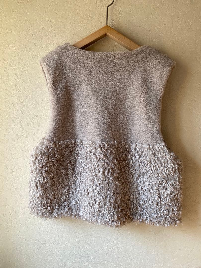 新品✨パシオーネ プードルファー ボアベスト モカ mal. rerereさん