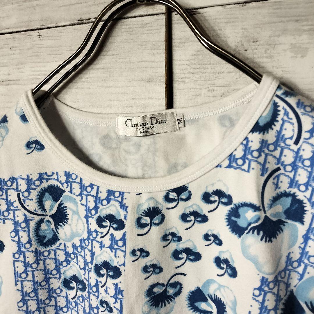 Dior クリスチャンディオール 半袖Tシャツ カットソー トロッター 花柄
