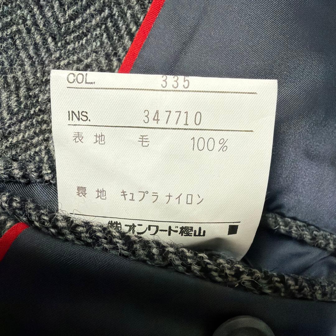 ジェイプレス　テーラードジャケット　ヘリンボーン　Sサイズ　くるみボタン