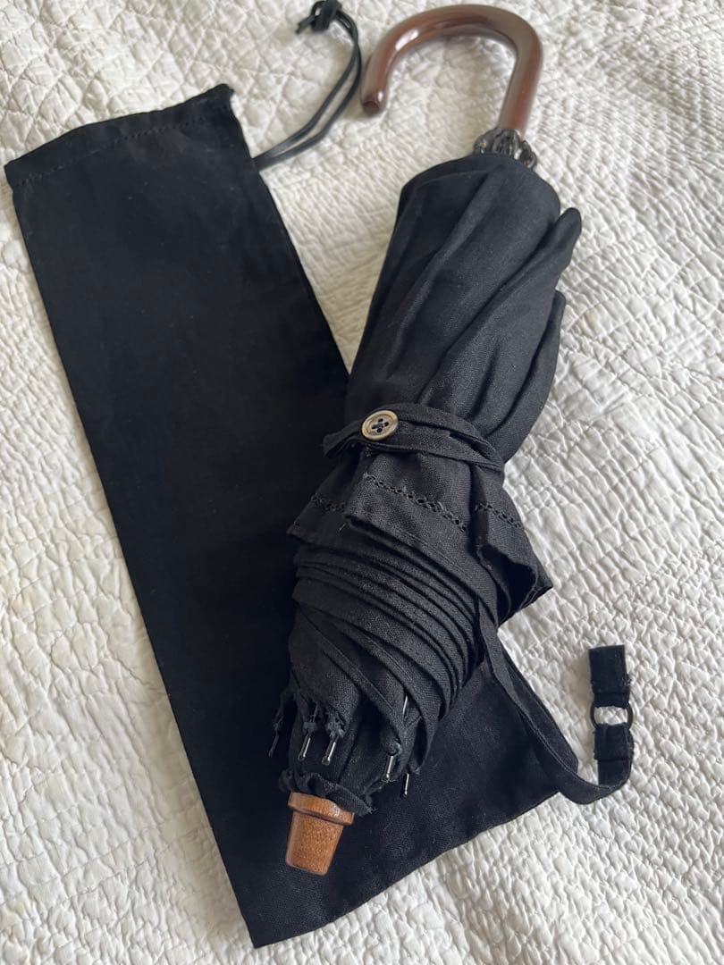 美品　中川政七商店　折りたたみ日傘　黒