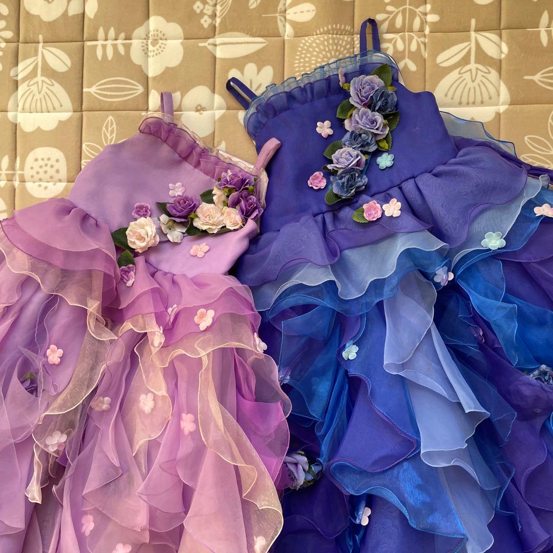 ロングドレス　スタジオアリス　青色　薄紫色　まとめ売り　ハロウィン