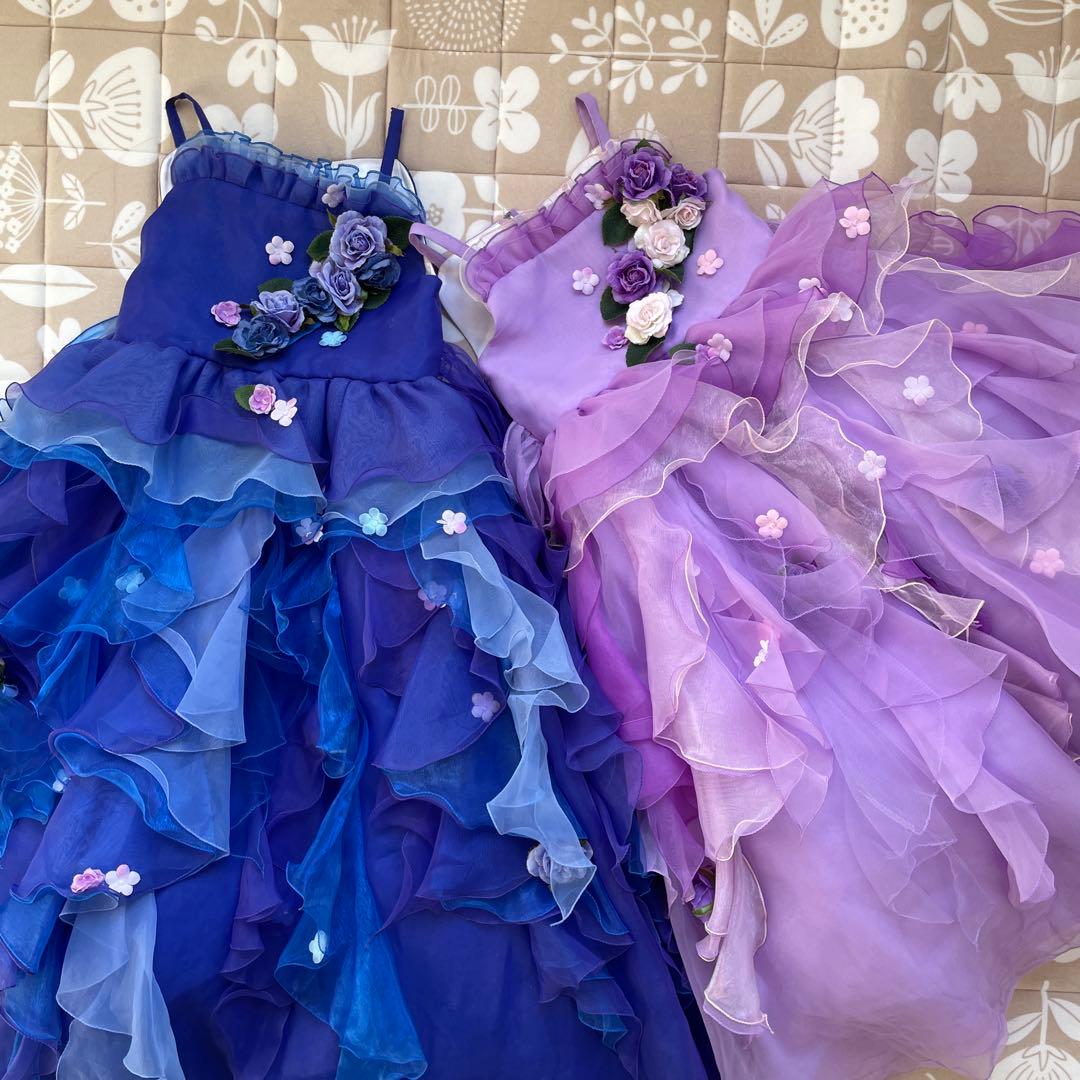 ロングドレス　スタジオアリス　青色　薄紫色　まとめ売り　ハロウィン