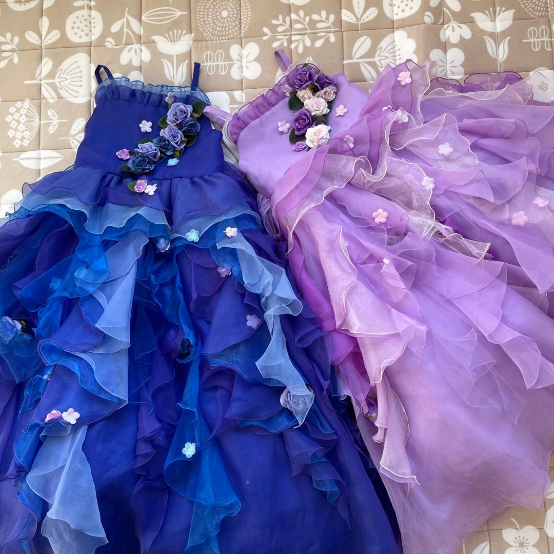 ロングドレス　スタジオアリス　青色　薄紫色　まとめ売り　ハロウィン