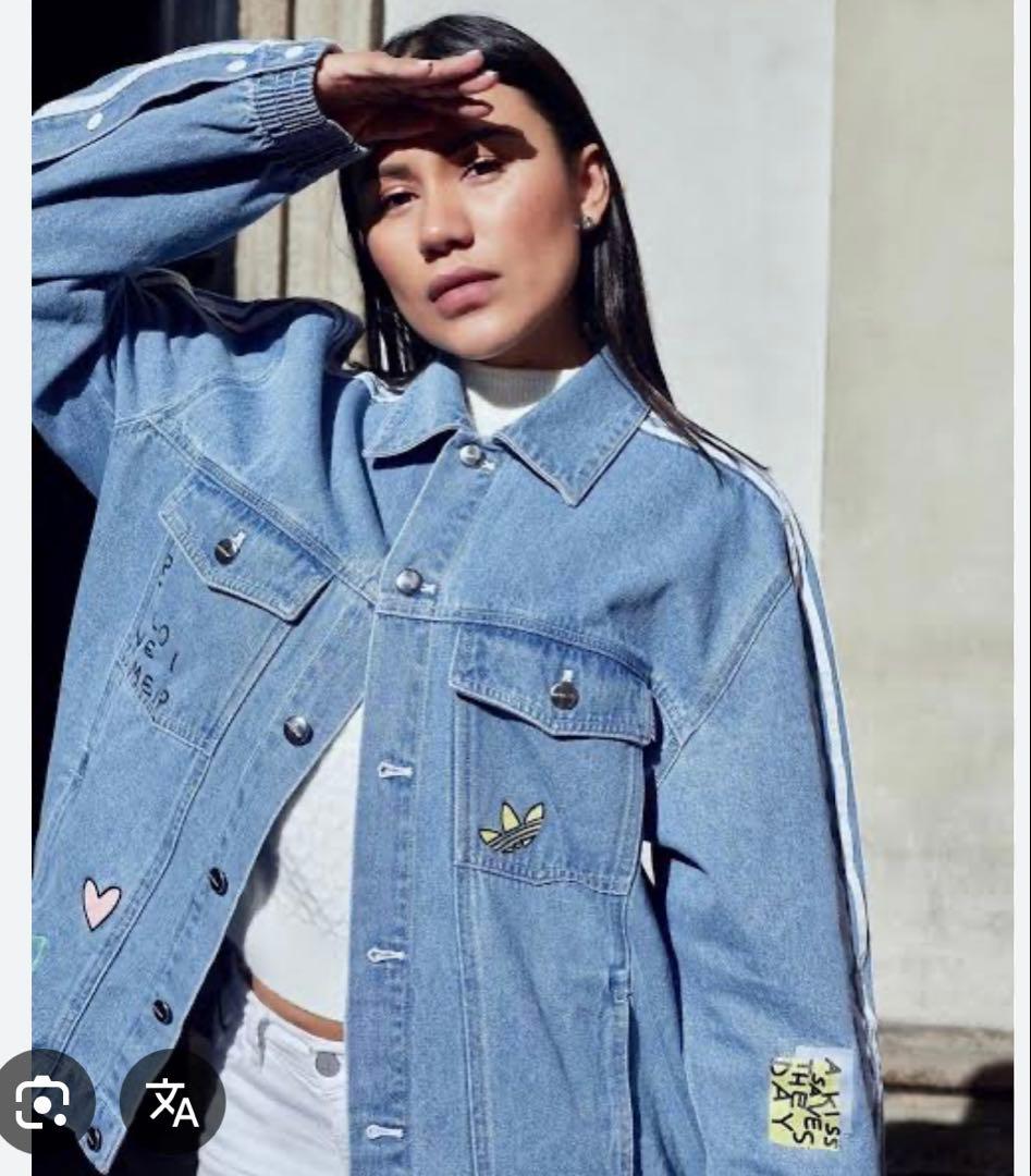 【希少】adidas × FIORUCCI コラボ デニムジャケットMアディダス