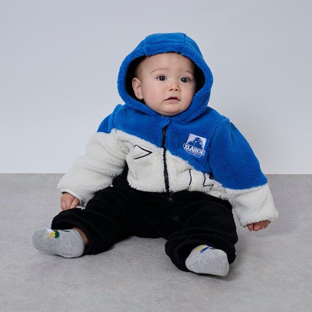 XLARGE KIDS カラーブロックボアカバーオール