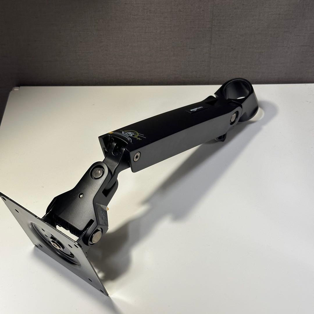 Amazonベーシック モニターアーム+エルゴトロンLX 延長用アーム