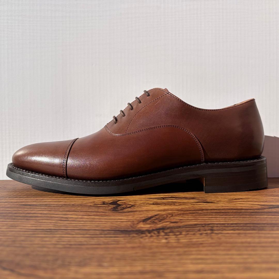 【未使用】Berwick バーウィック ストレートチップ 26cm 茶 内羽根①