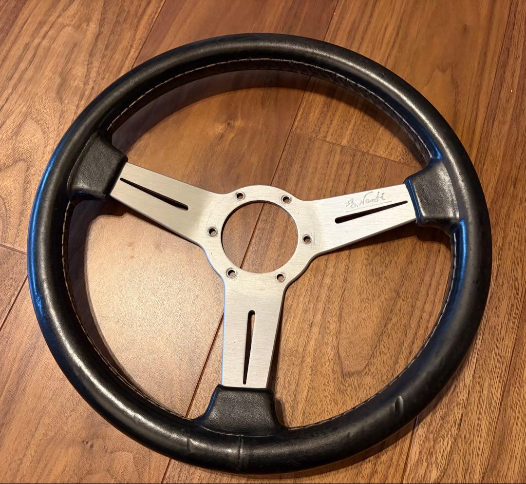 NARDI ナルディ ブラックレザーステアリング 33パイ　33cm