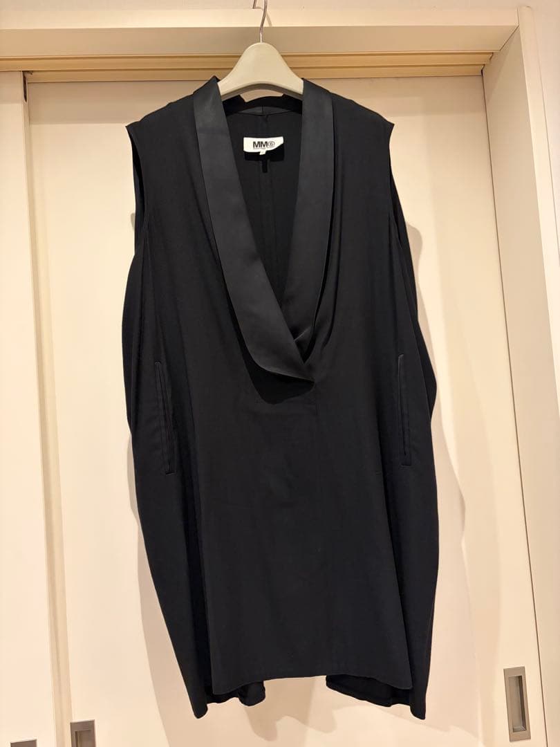 マルジェラ　MM6 タケシードワンピース　ジレ　ブラック　古着　マタニティ