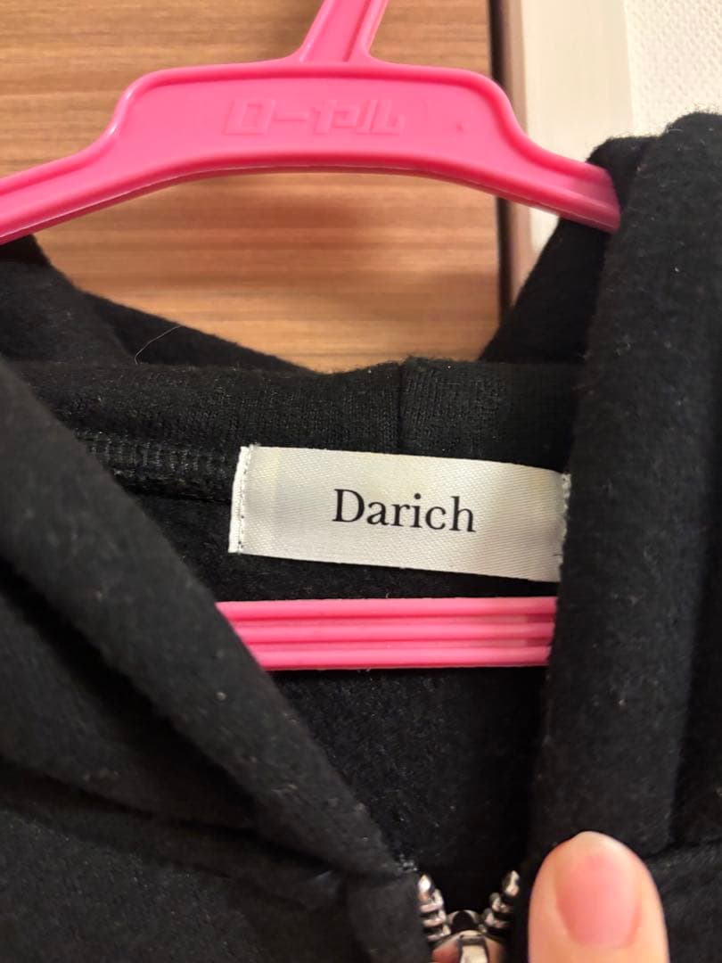 Darich アップリケDDロゴパーカー　BLK