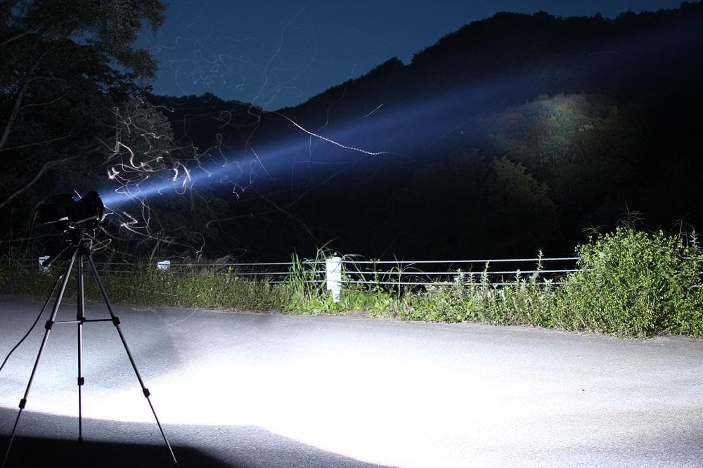 灯火採集 HID2灯ライト 55Ｗ×2 6000Ｋ 紫外線強化 三脚付