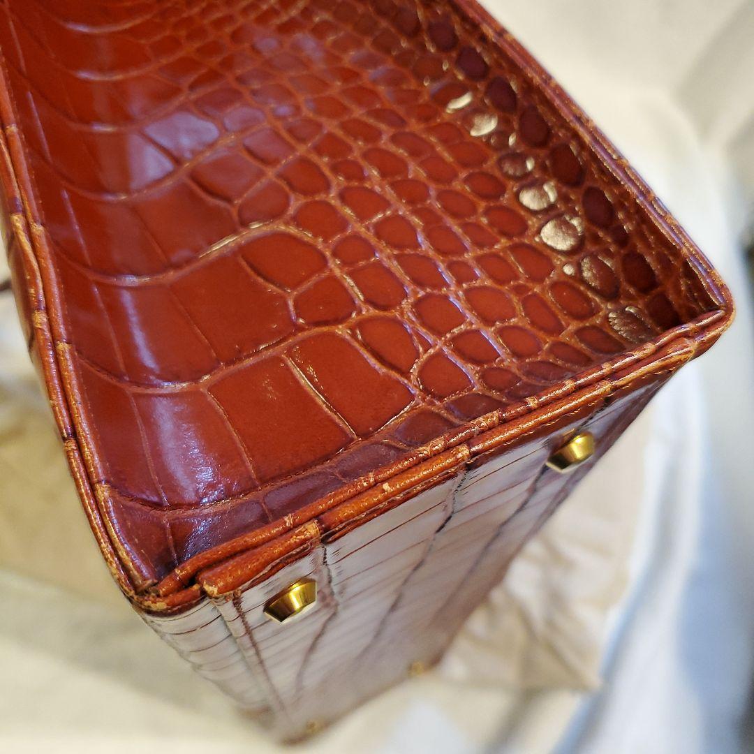 艶々Yves Saint Laurentブラウンビジネスバッグ☆イヴサンローラン