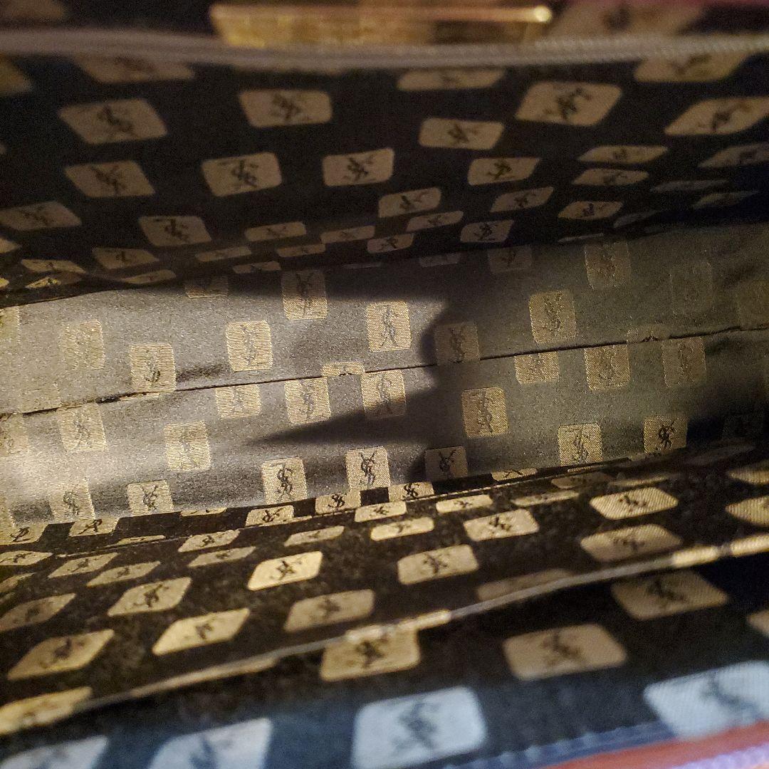 艶々Yves Saint Laurentブラウンビジネスバッグ☆イヴサンローラン