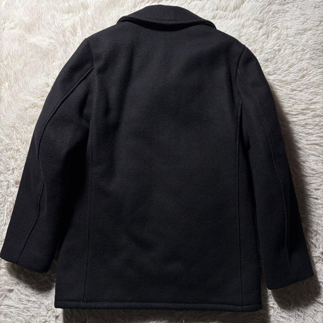 未使用級■schott ピーコート　740BTG キルティング　ブラック　20