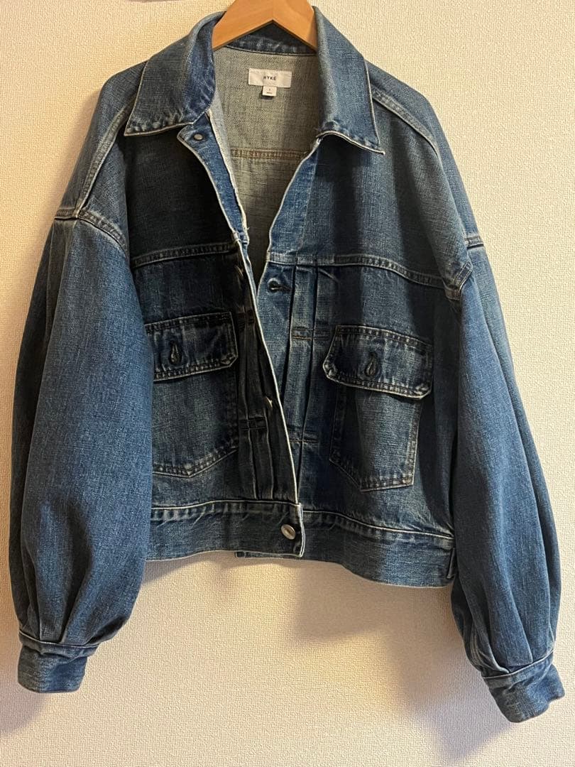 ジャケット・アウター HYKE BALOON SLEEVE DENIM JACKET