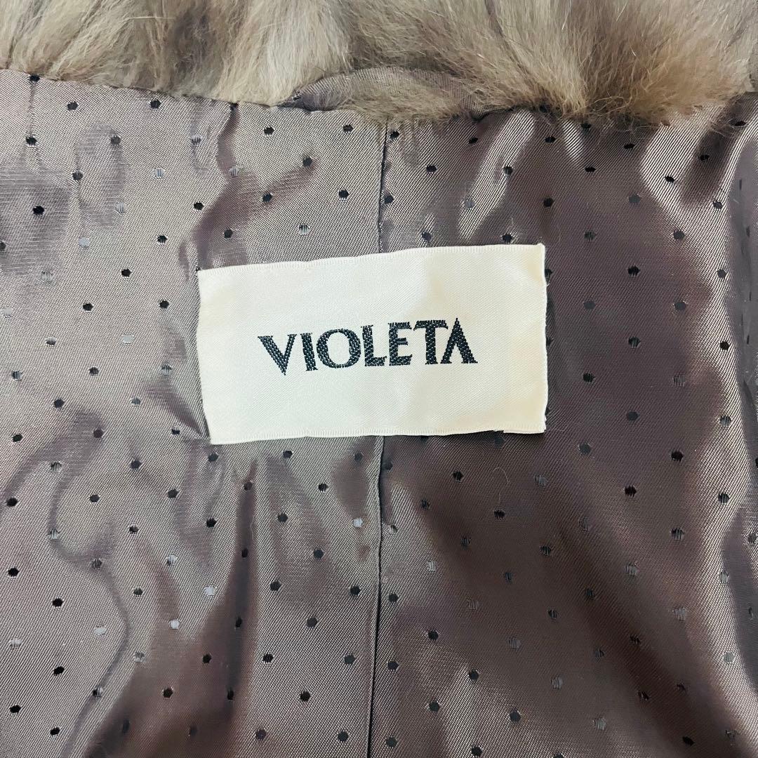 KF15【大特価】VIOLETA ロシアンセーブルベスト ブラウン