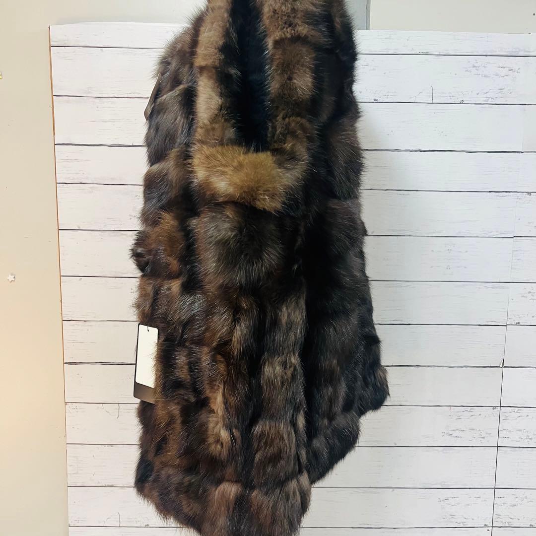 KF15【大特価】VIOLETA ロシアンセーブルベスト ブラウン