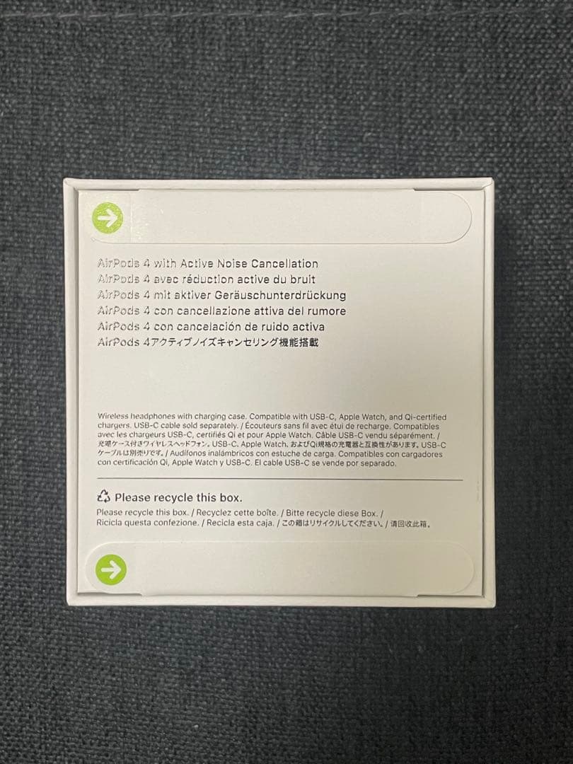 【純正・新品未開封】AirPods 4 アクティブノイズキャンセリング機能搭載
