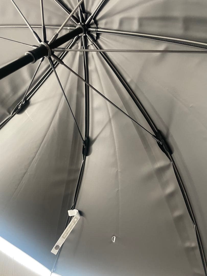 サンバリア100 長傘 Mサイズ 55cm グレー 竹手元 日傘 サンバリア