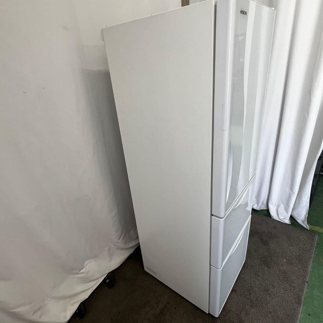 859　日立　冷蔵庫　スリム　大型　300-400ℓ　中古　設置無料　安い‼️