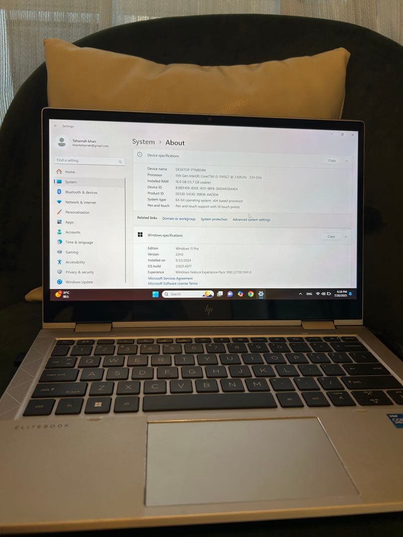HP Spectre x360 13インチ i5 11世代
