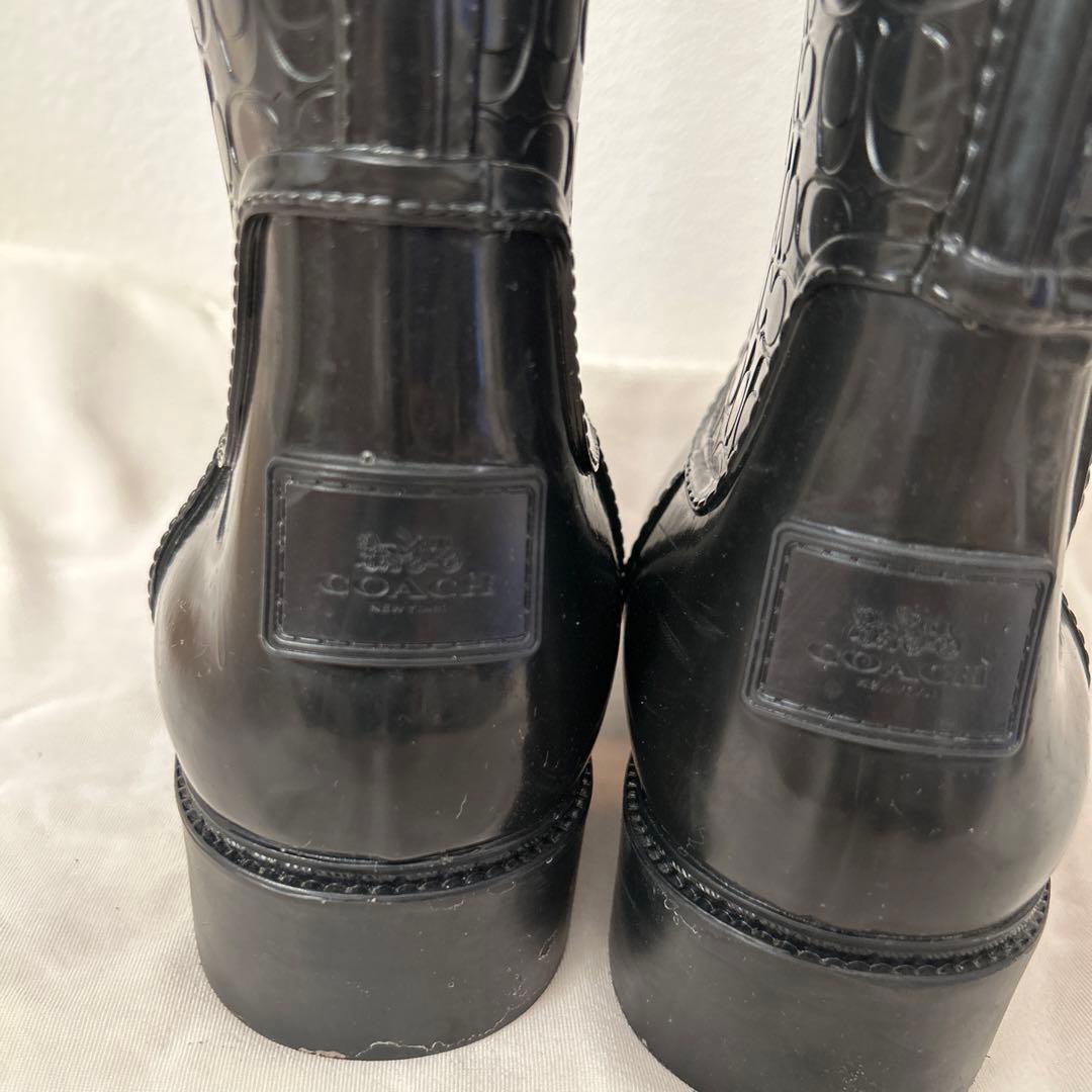 COACH バックリボンレインブーツ・ロングブーツ