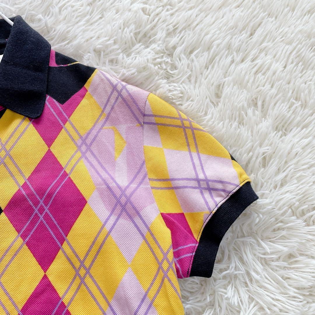 【激レア】Christian Dior　半袖ポロシャツ　ガリアーノ期　総柄　L