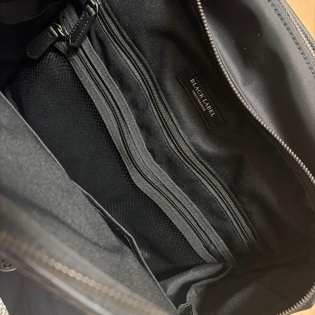 BLACK LABEL CRESTBRIDGEバッグパック、黒、サンプル未使用