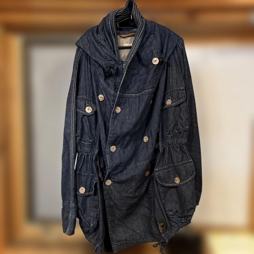 kaptal キャピタル デニム リングコート ジャケット S