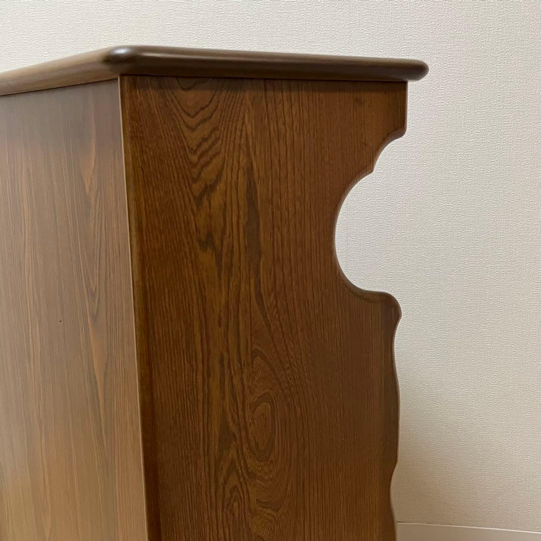 美品 Karimoku カリモク 木製 電話台 キャビネット飾り棚