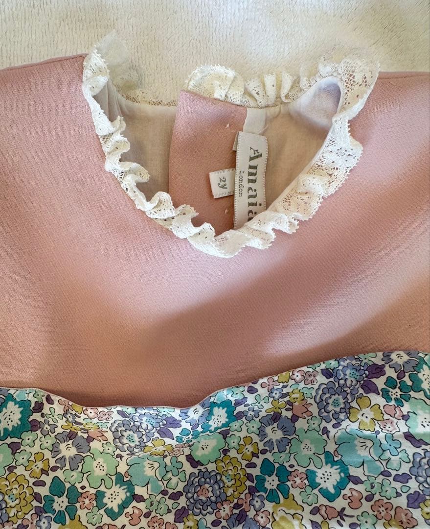 Amaia Kids アマイアキッズ ワンピースドレス ピンクリバティ1歳-2歳