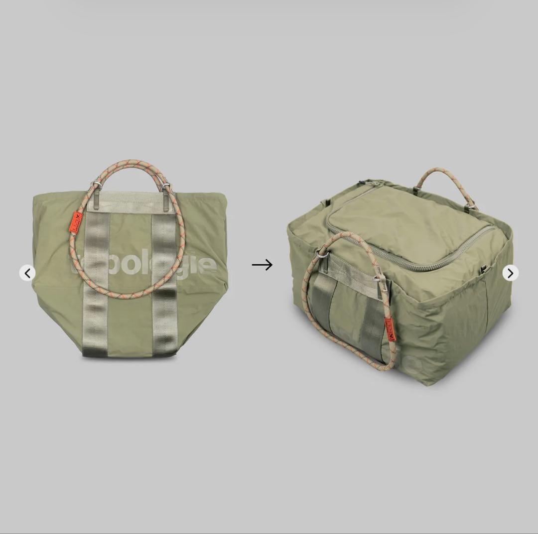 topologie Duffle Large オリーブグリーン　ストラップ付き