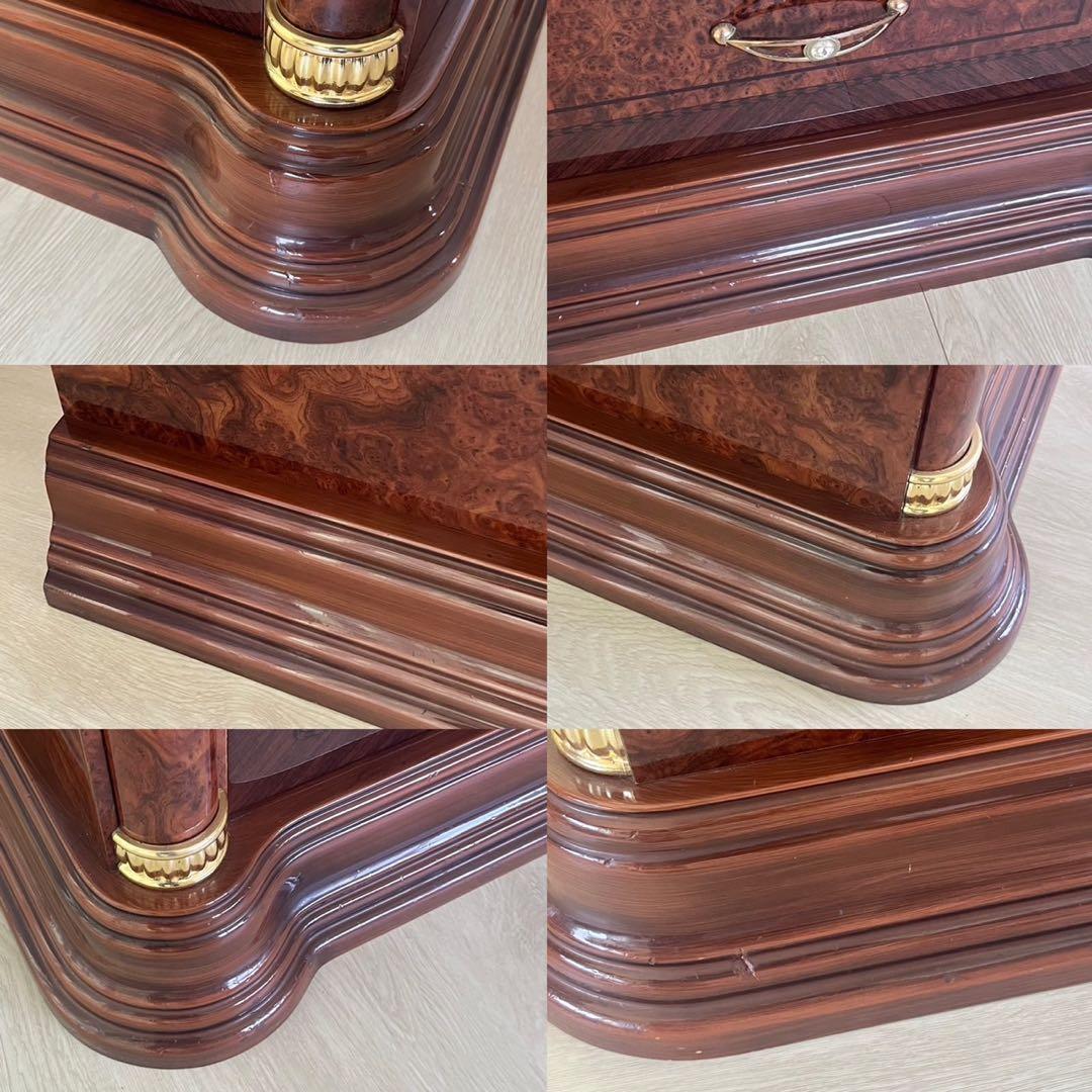 サルタレッリ フローレンス スモール 4段チェスト ウォールナット色