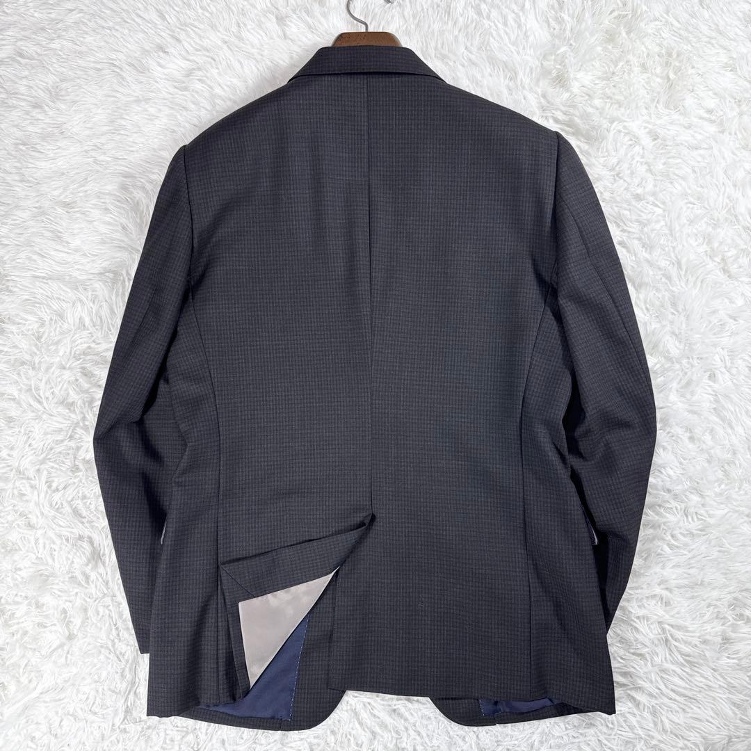 パーフェクトスーツファクトリー スリーピーススーツ ブラウン AB6 大きい