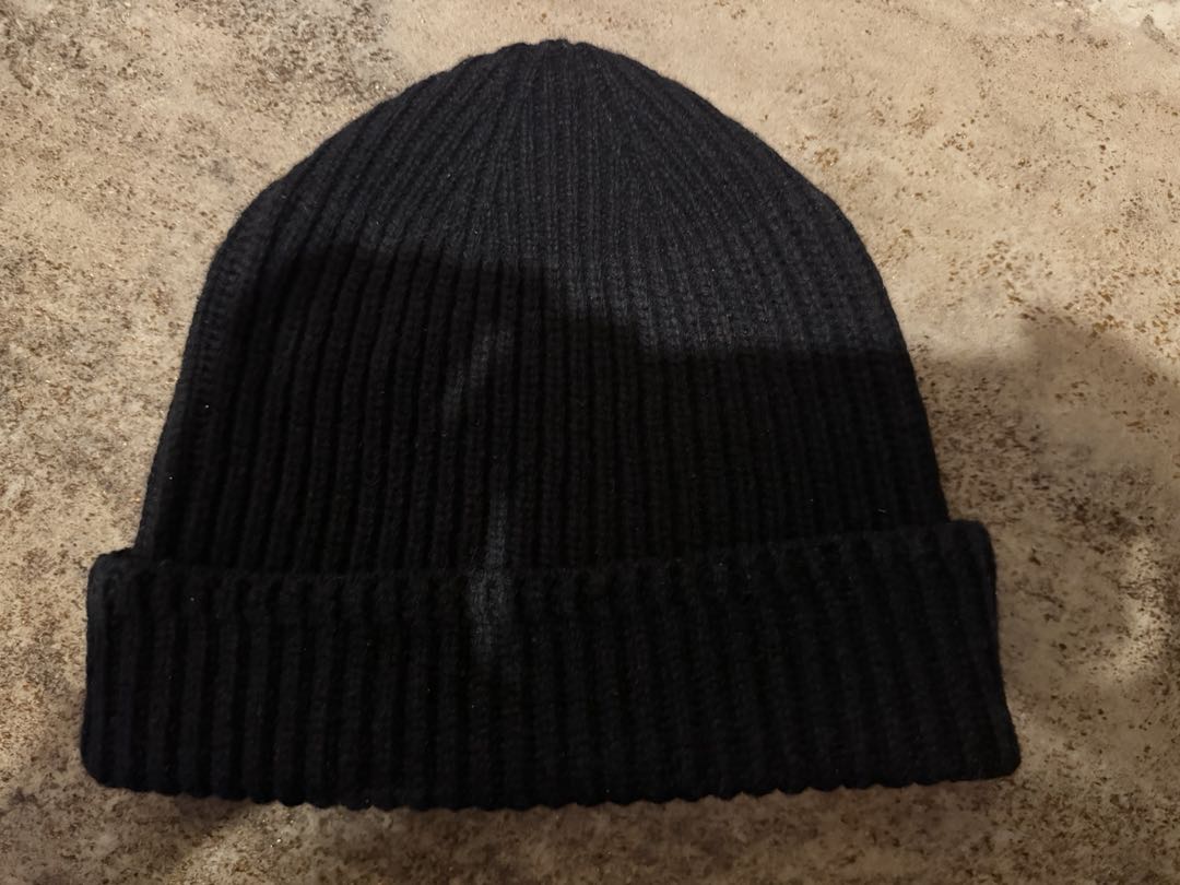 HYKE 黒 ニット帽・ビーニー　2025AW