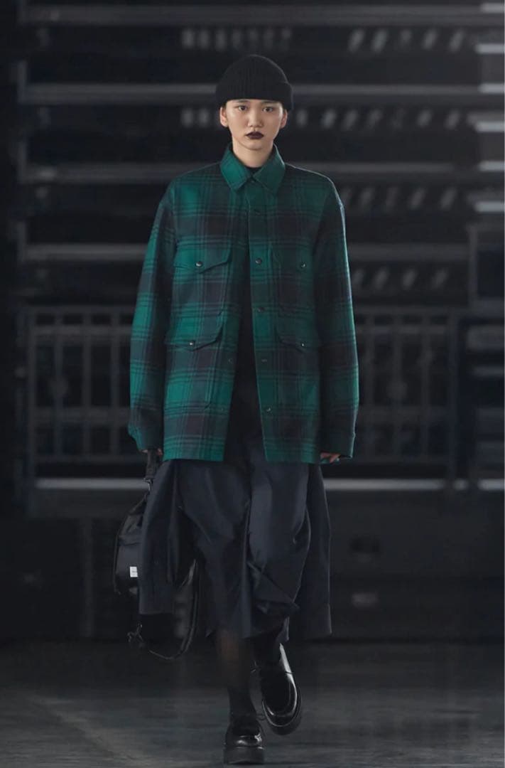 HYKE 黒 ニット帽・ビーニー　2025AW