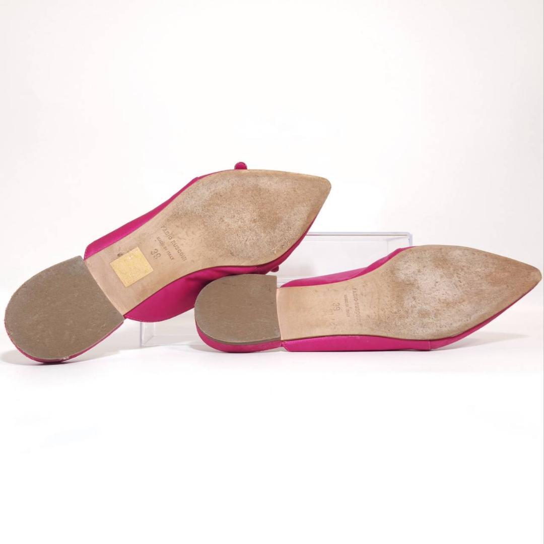 ファビオルスコーニ　リボンフラット　ミュール