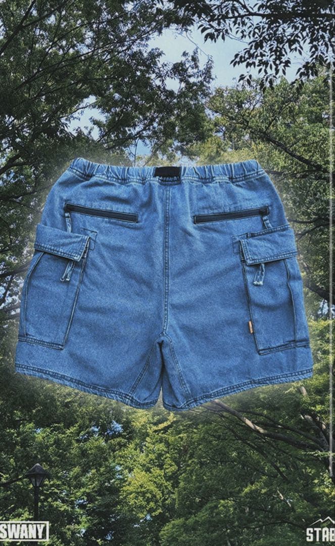 STABRIDGE GRIP SWANY DENIM SHORTS XLサイズ