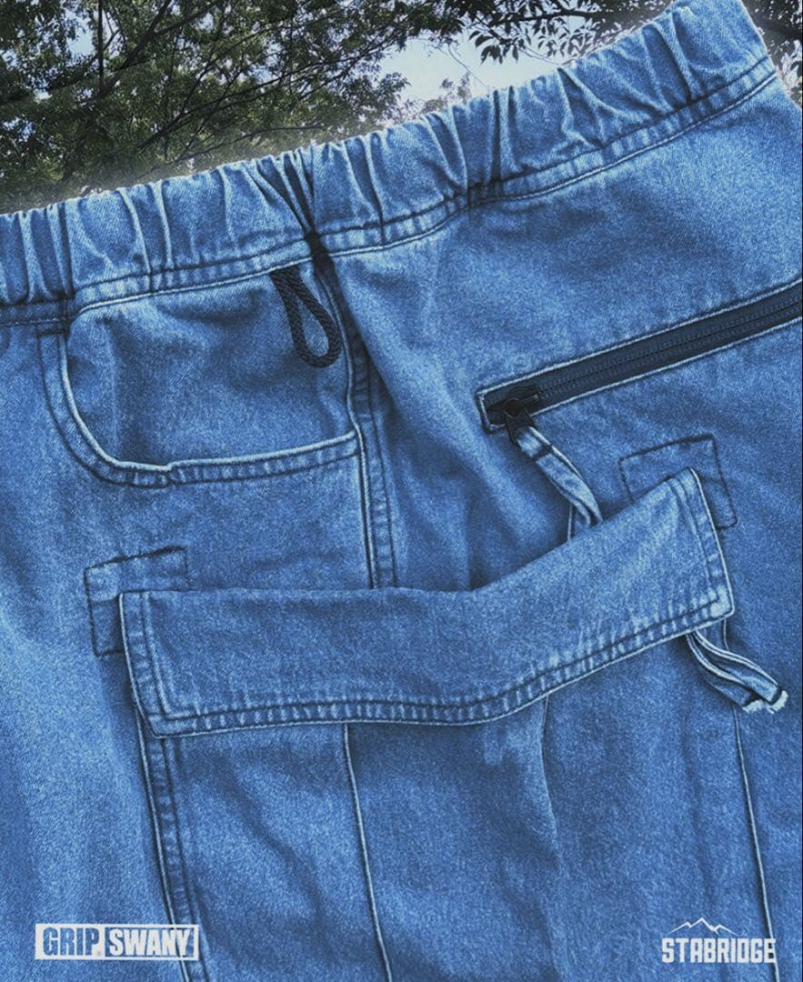 STABRIDGE GRIP SWANY DENIM SHORTS XLサイズ