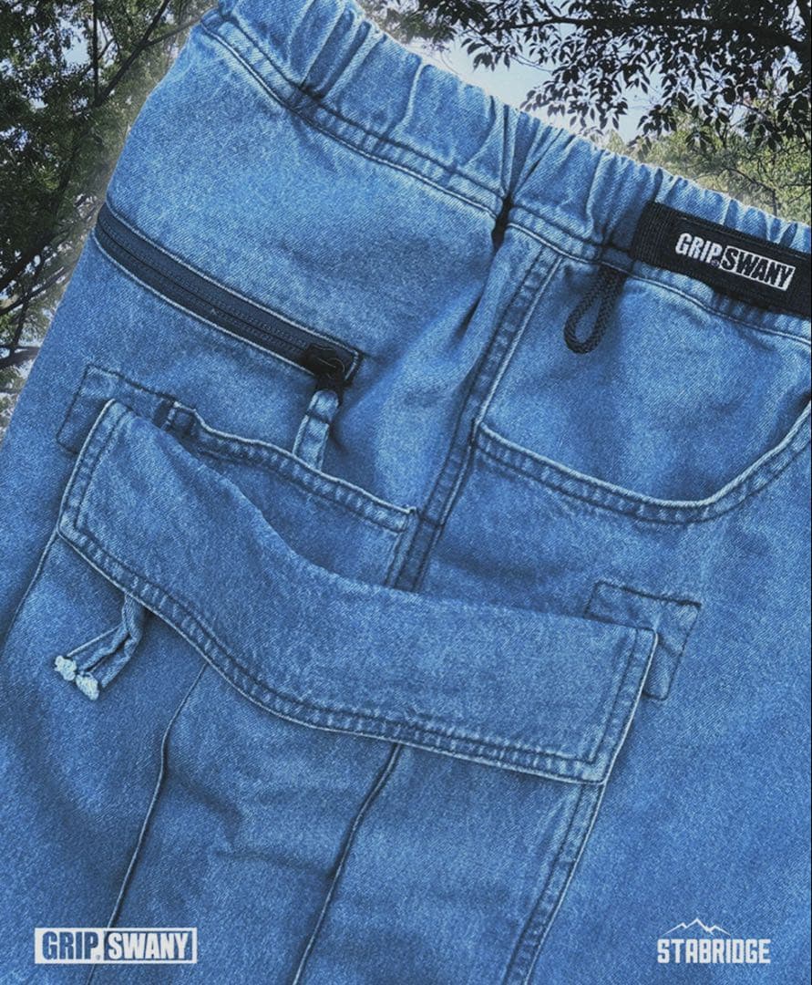 STABRIDGE GRIP SWANY DENIM SHORTS XLサイズ